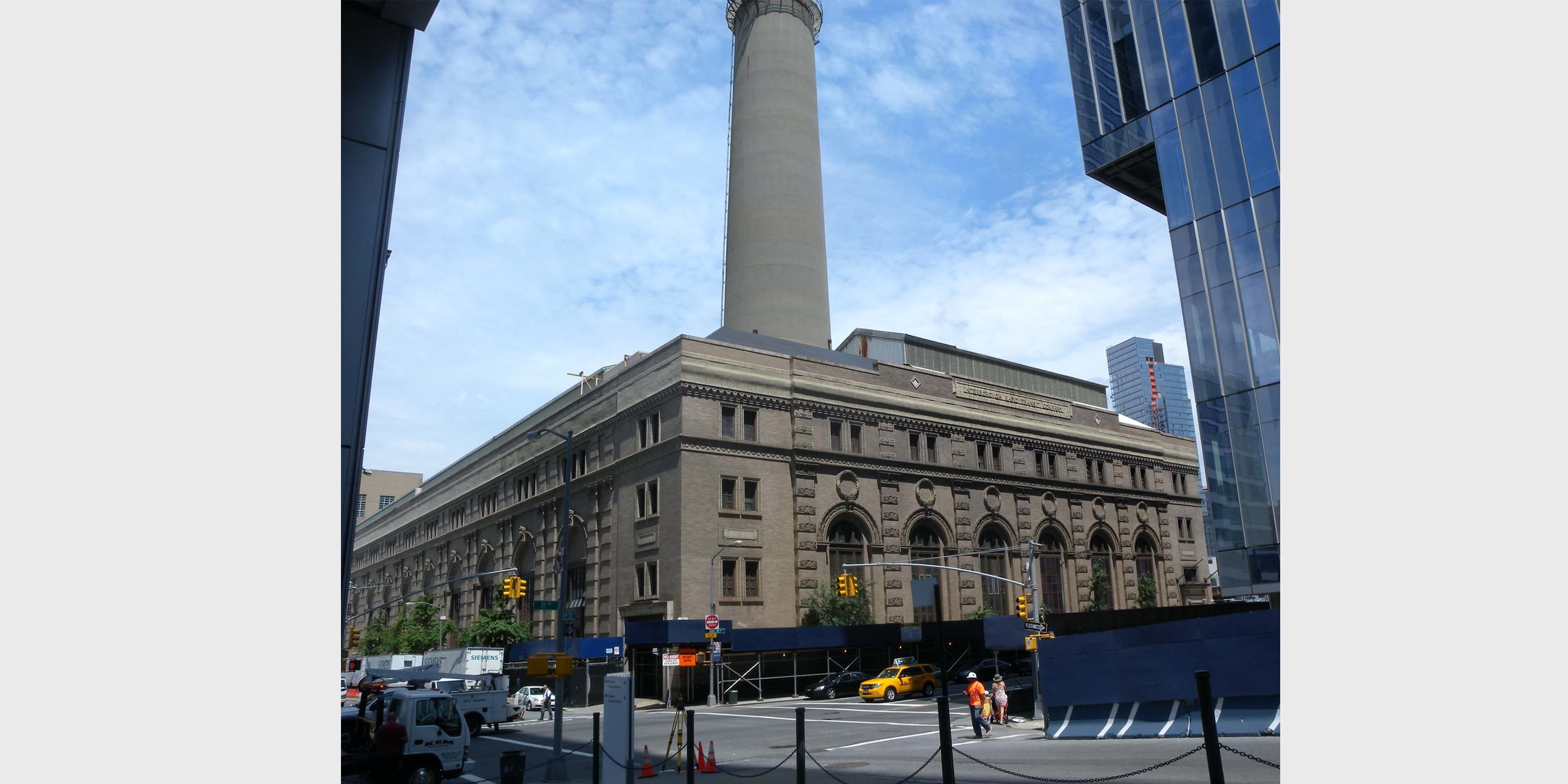 fortress-like Con Edison building in Manhattan