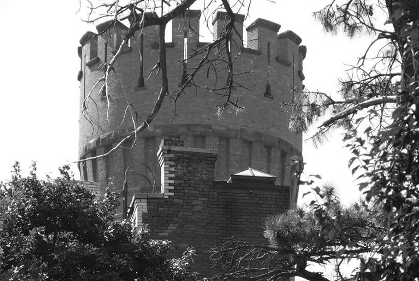 tower at the 23rd Regiment Armory in Brooklyn