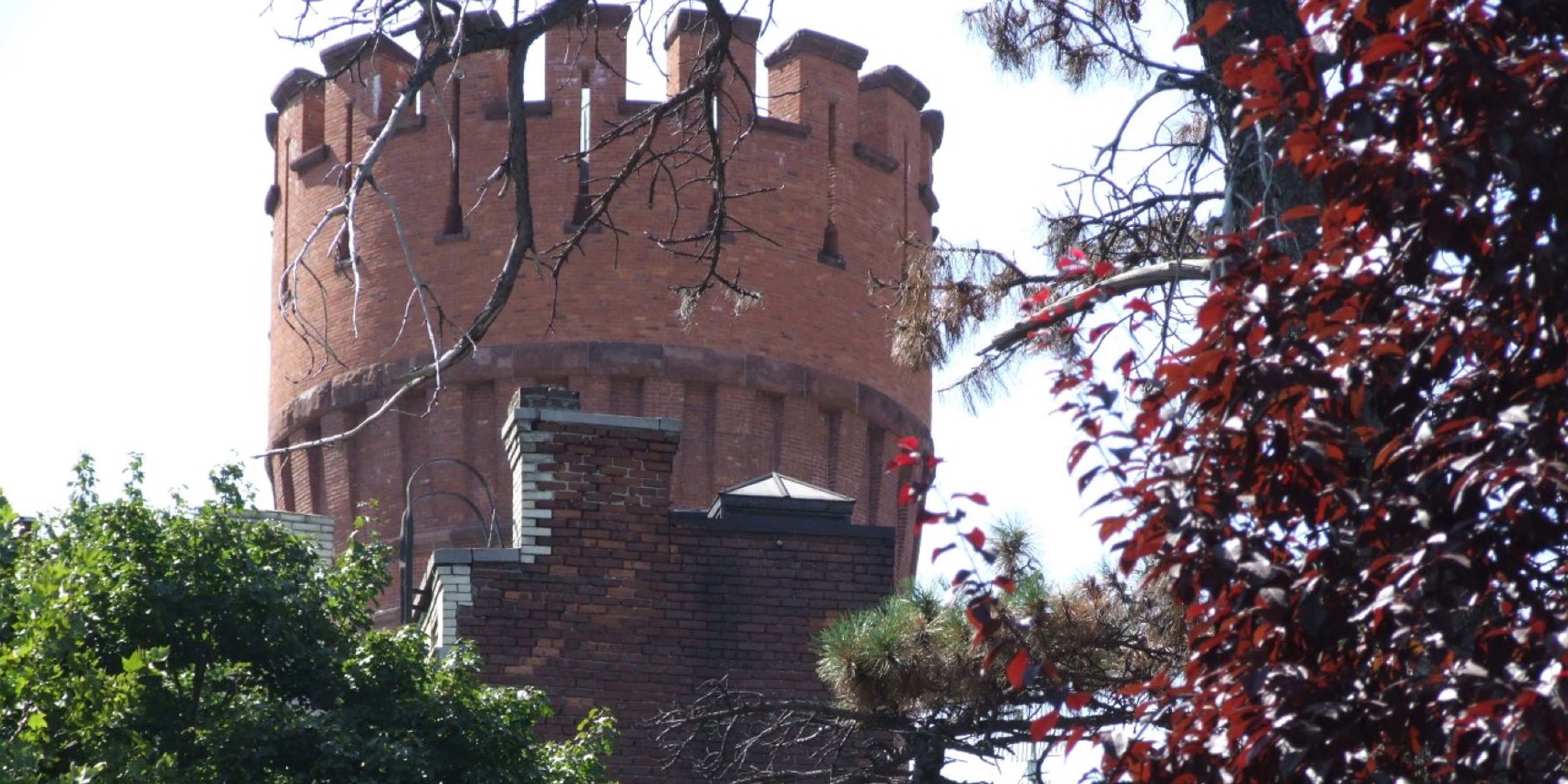 tower at the 23rd Regiment Armory in Brooklyn