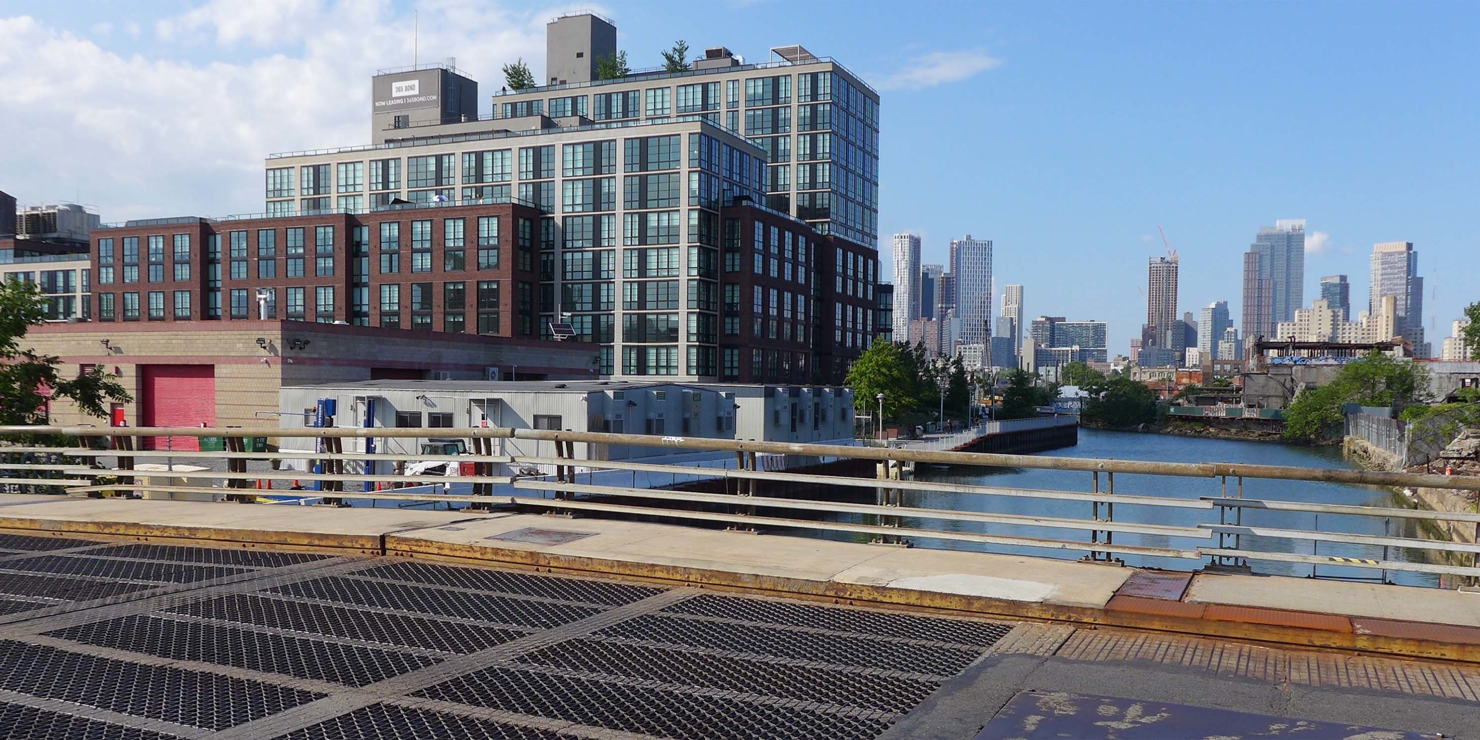 the Gowanus Canal as seen from a bridge