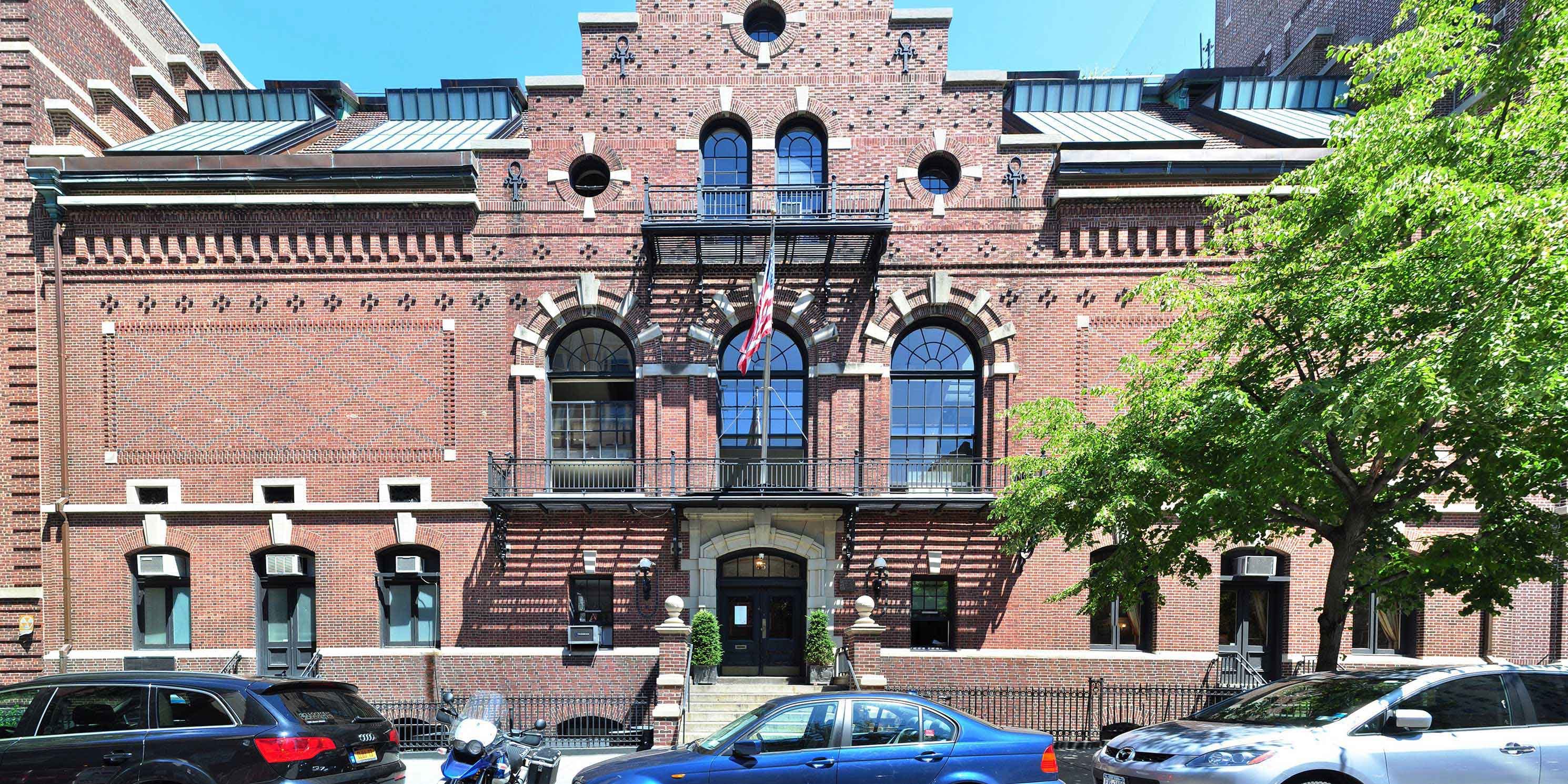 exterior of large brick building, the Heights Casino