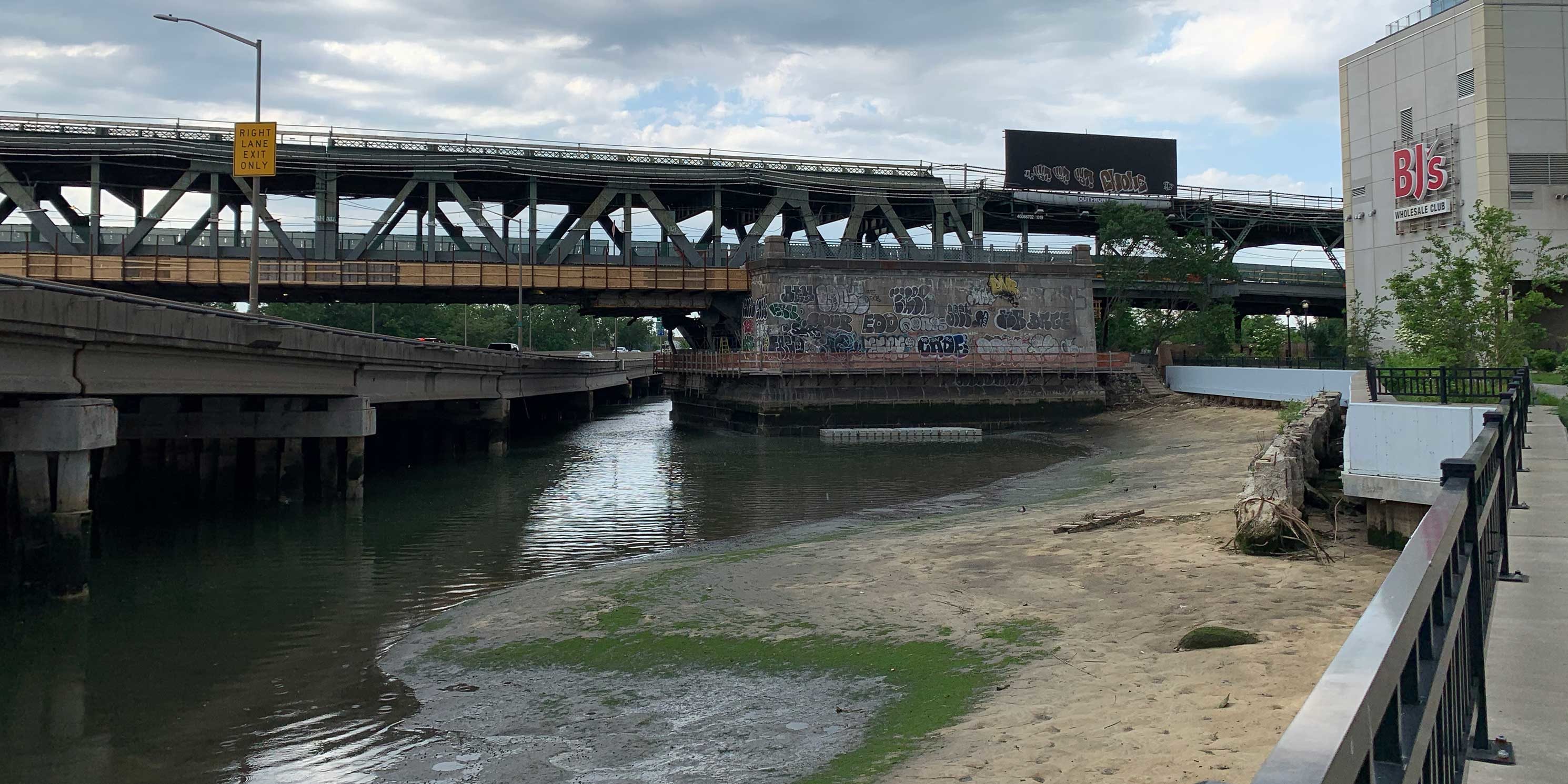 walkway near Flushing Creek in Flushing, Queens