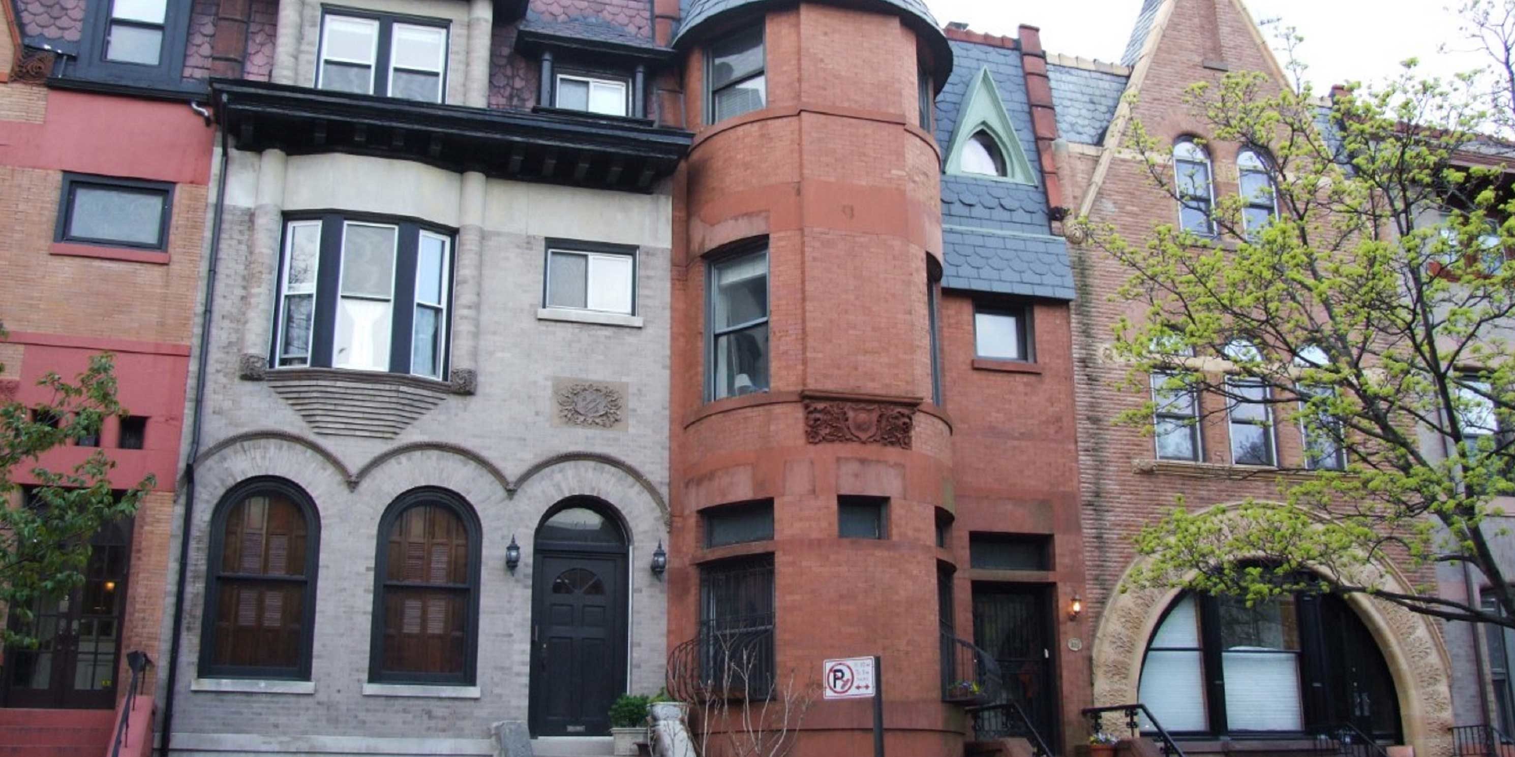 brownstones on Garfield Place in Brooklyn