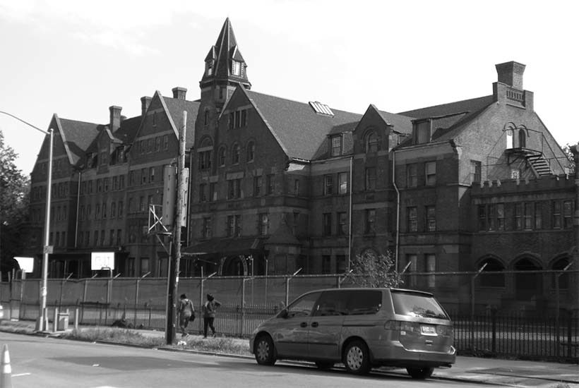 exterior of the Hebron School in Crown Height North, Brooklyn