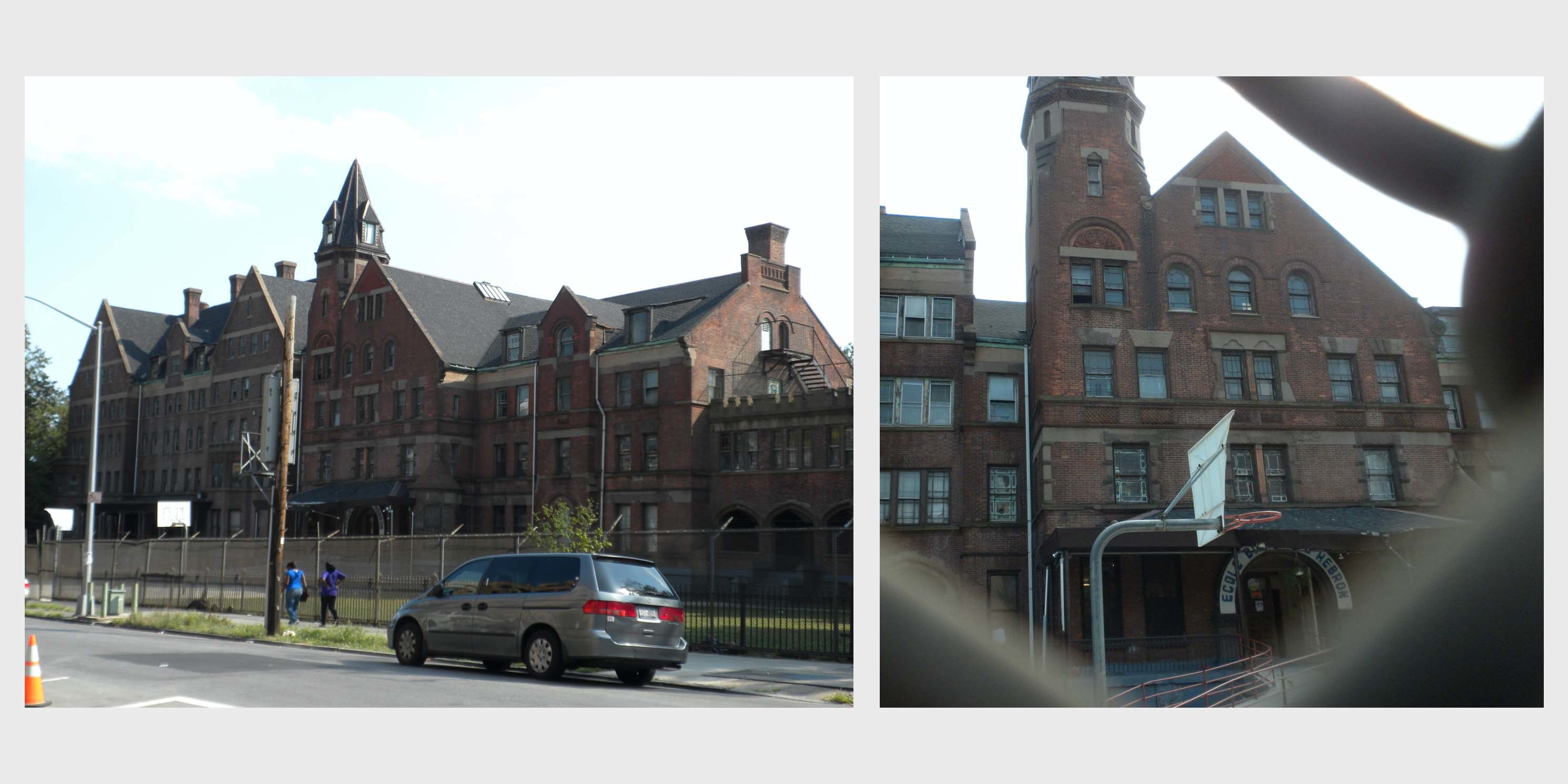 exterior of the Hebron School in Crown Height North, Brooklyn