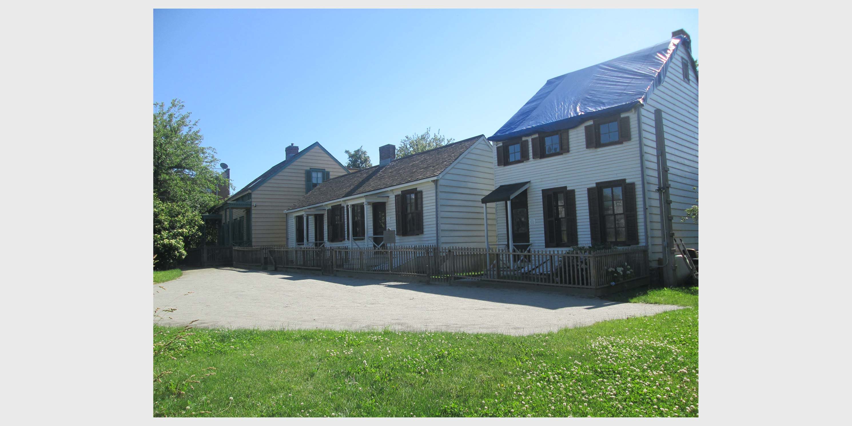 wooden houses of the Weeksville Heritage Center in Brooklyn